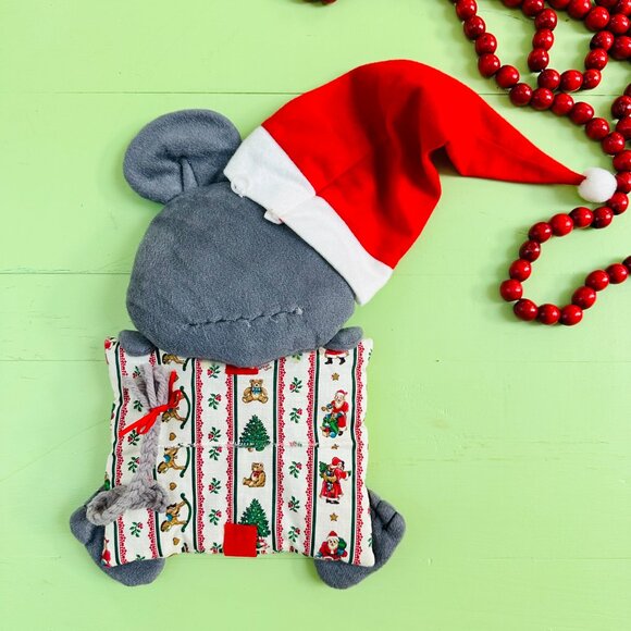 Vintage Large Xmas Mouse Wall Decor Christmas Front Door Sign Vintage Christmas - Picture 7 of 9